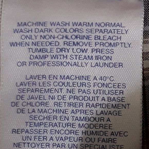 Lands' End Men's Plaid Dress Shirt - Size 16-33 - Picture 7 of 7